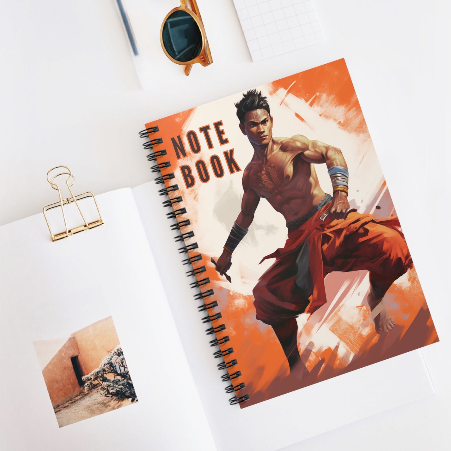May Thai Themed Spiral Notebook - Ruled Line