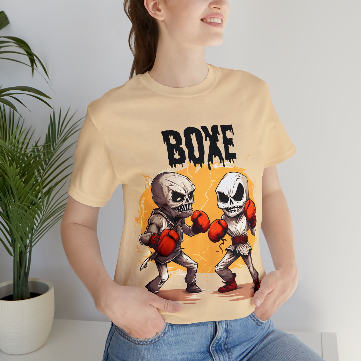 Halloween Boxing Unisex Jersey Short Sleeve Tee