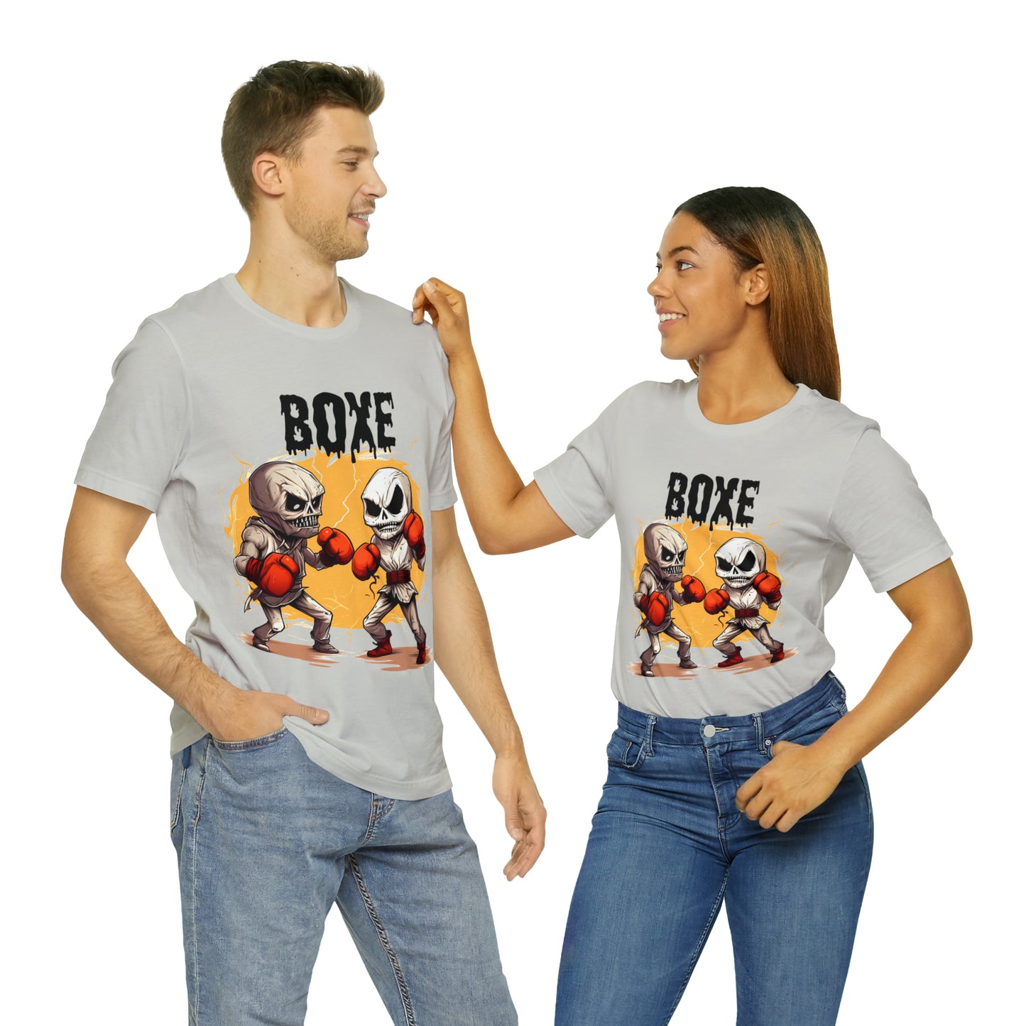Halloween Boxing Unisex Jersey Short Sleeve Tee