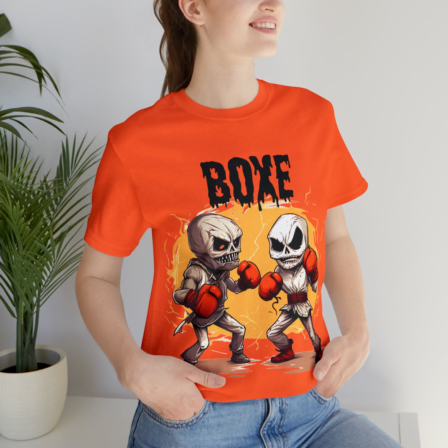 Halloween Boxing Unisex Jersey Short Sleeve Tee