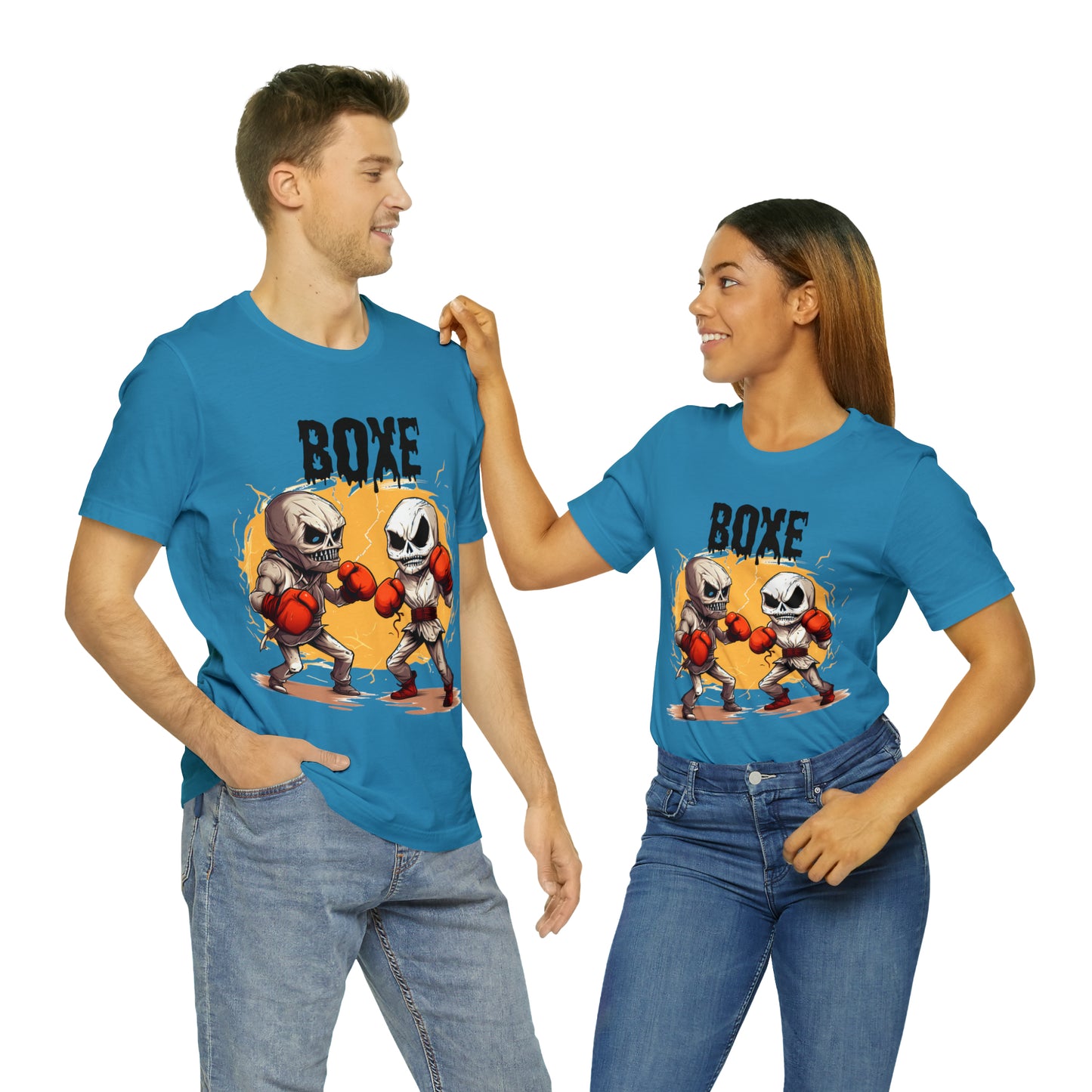 Halloween Boxing Unisex Jersey Short Sleeve Tee
