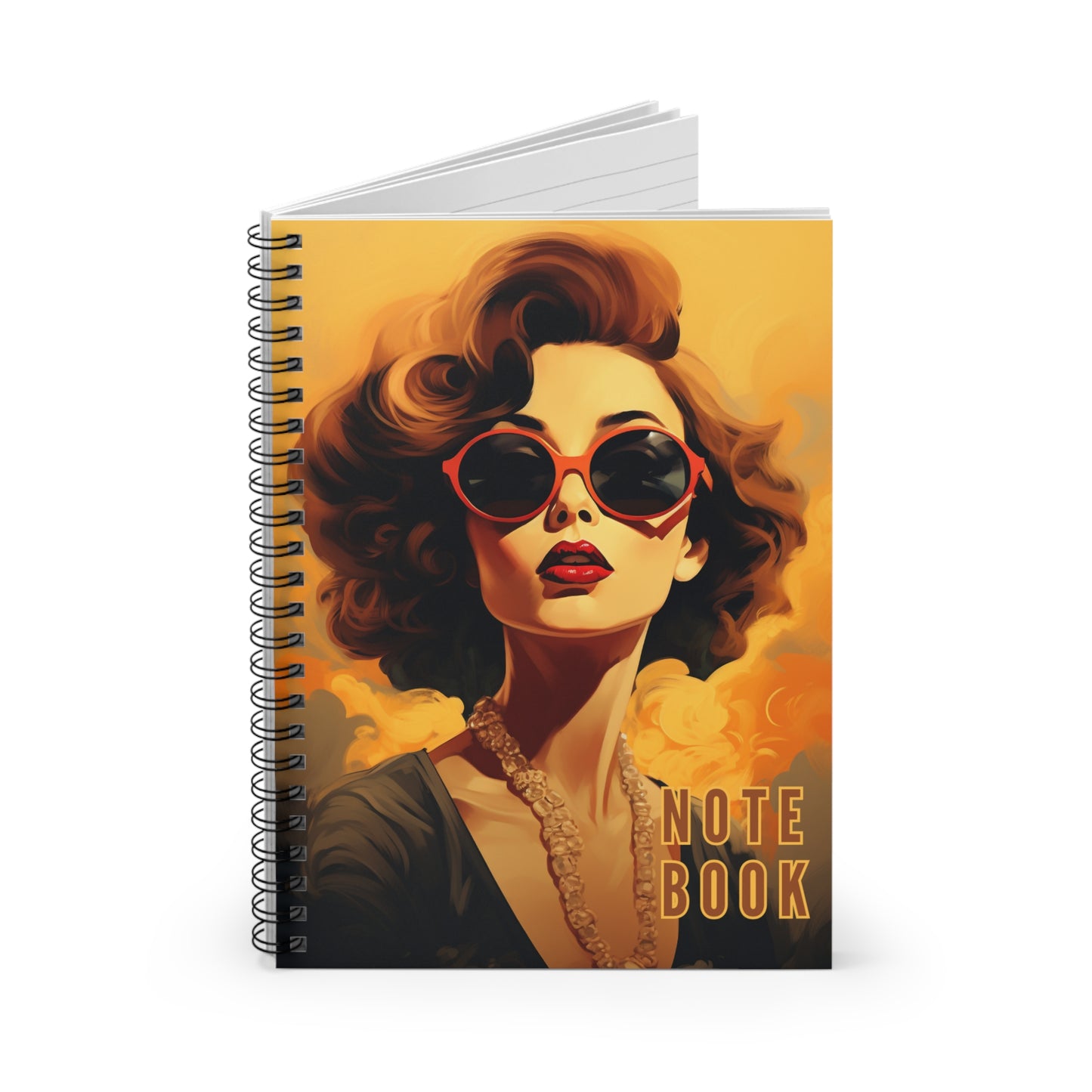 Vintage woman notebook - Ruled Line