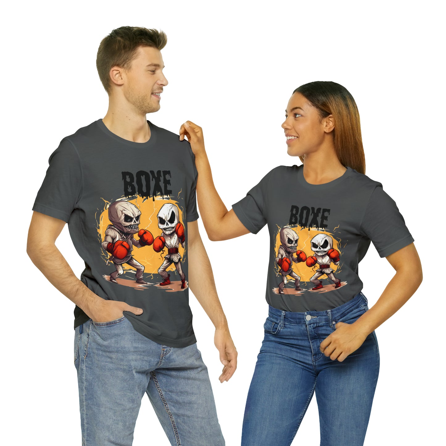 Halloween Boxing Unisex Jersey Short Sleeve Tee