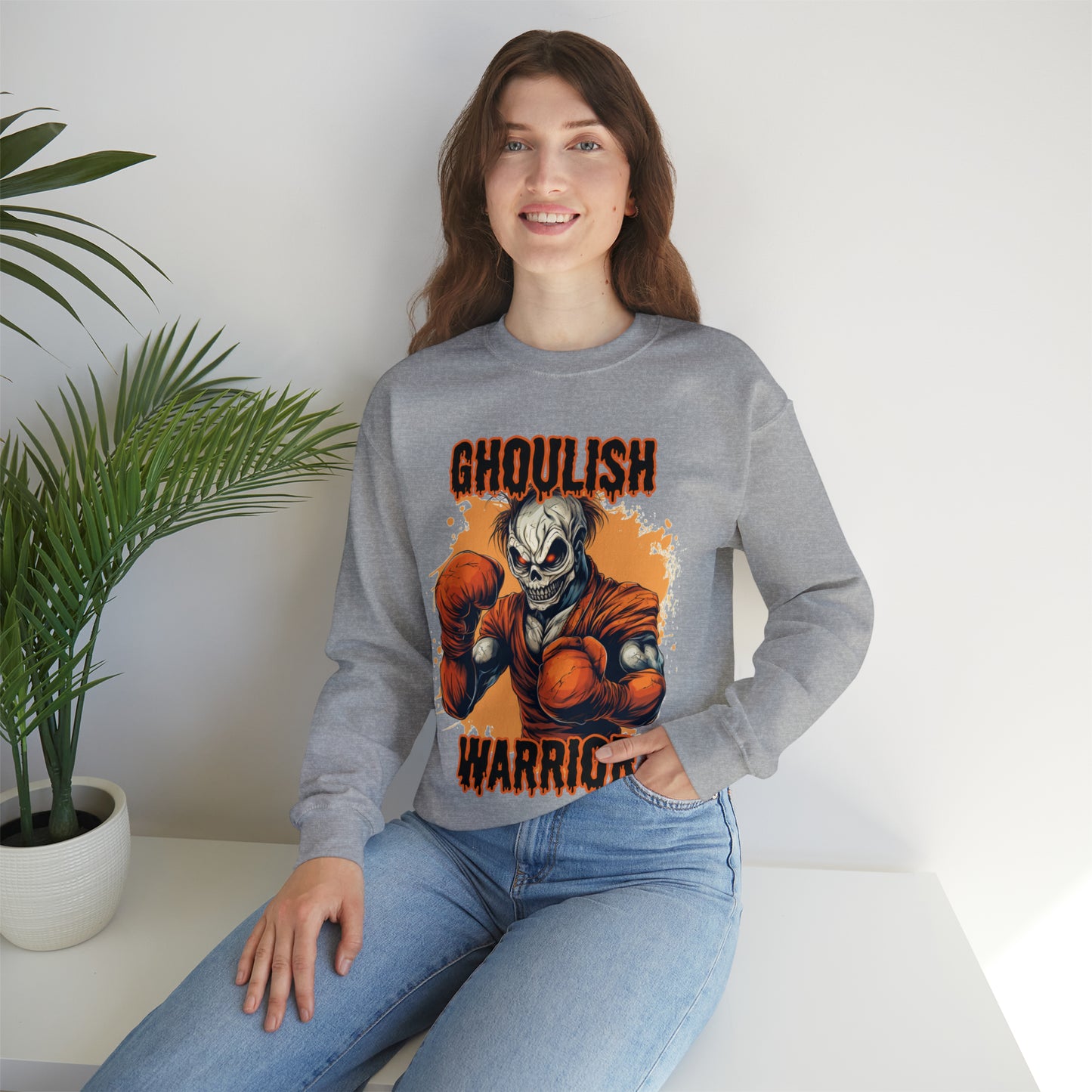 Halloween Warrior Unisex Heavy Blend™ Crewneck Sweatshirt