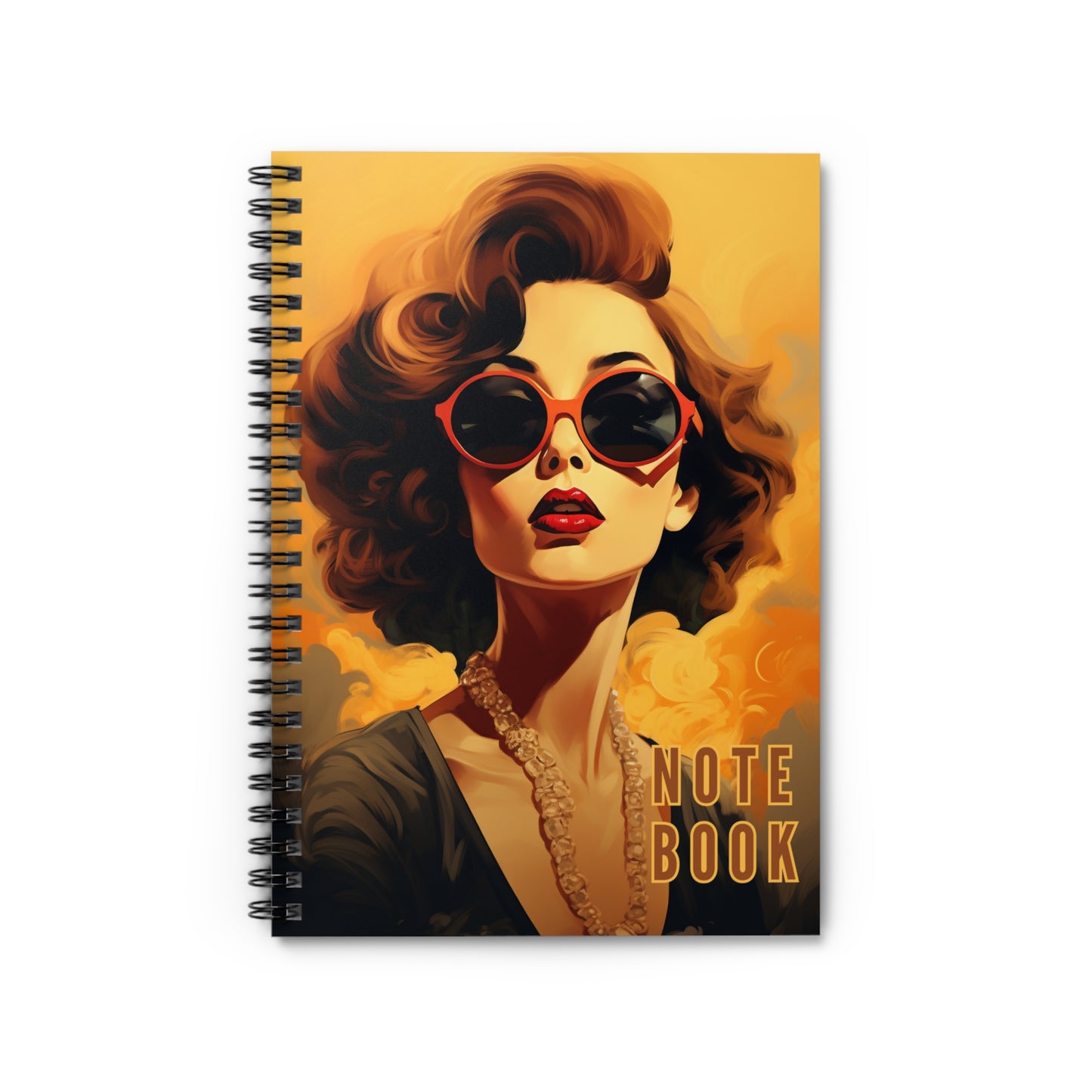 Vintage woman notebook - Ruled Line