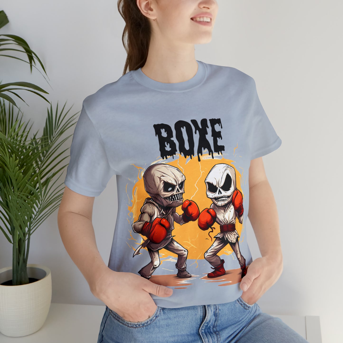 Halloween Boxing Unisex Jersey Short Sleeve Tee