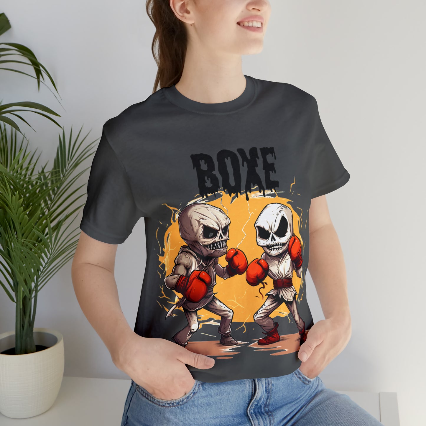Halloween Boxing Unisex Jersey Short Sleeve Tee