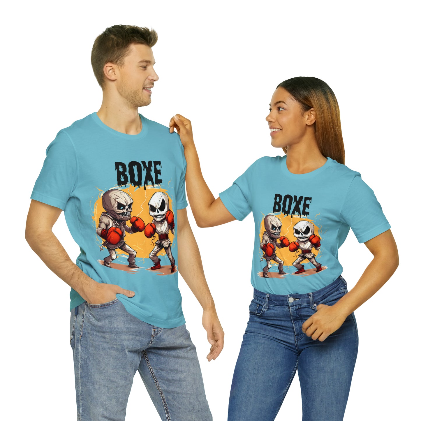 Halloween Boxing Unisex Jersey Short Sleeve Tee