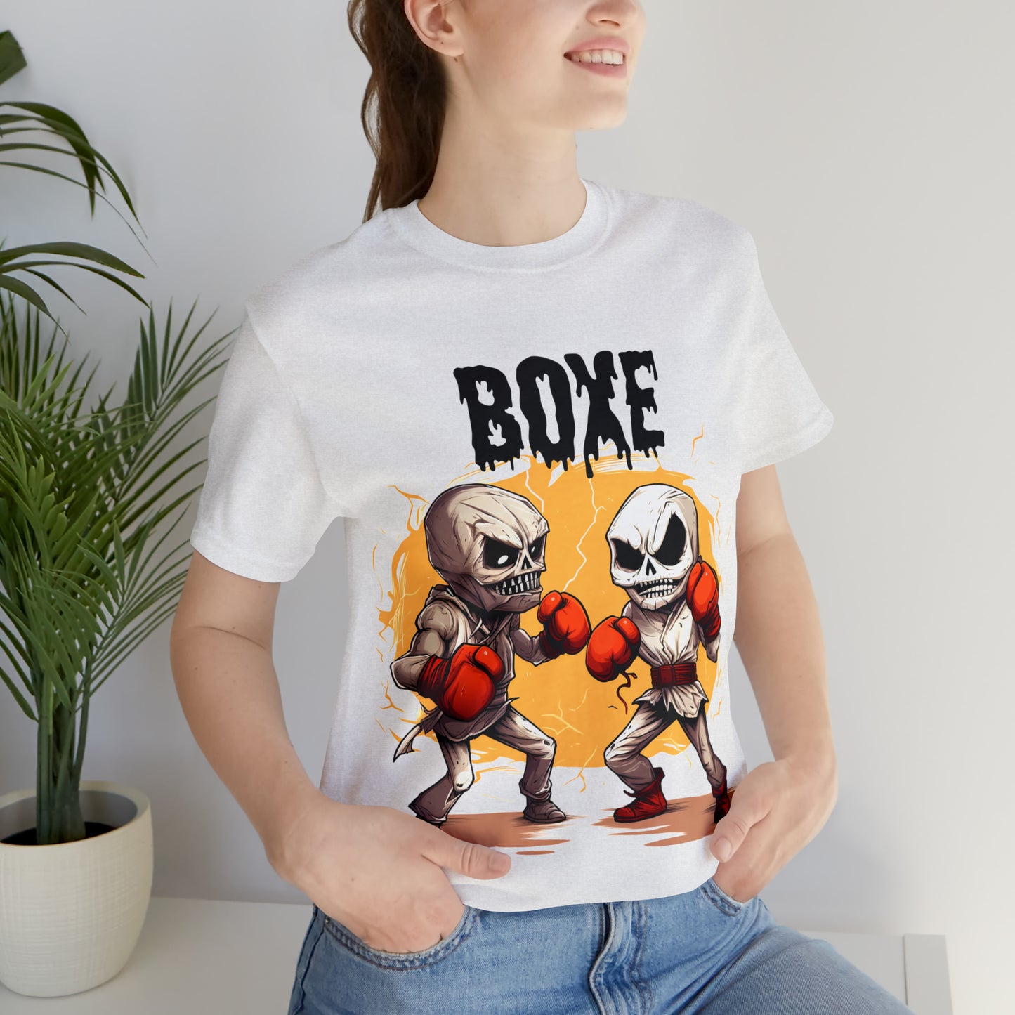 Halloween Boxing Unisex Jersey Short Sleeve Tee