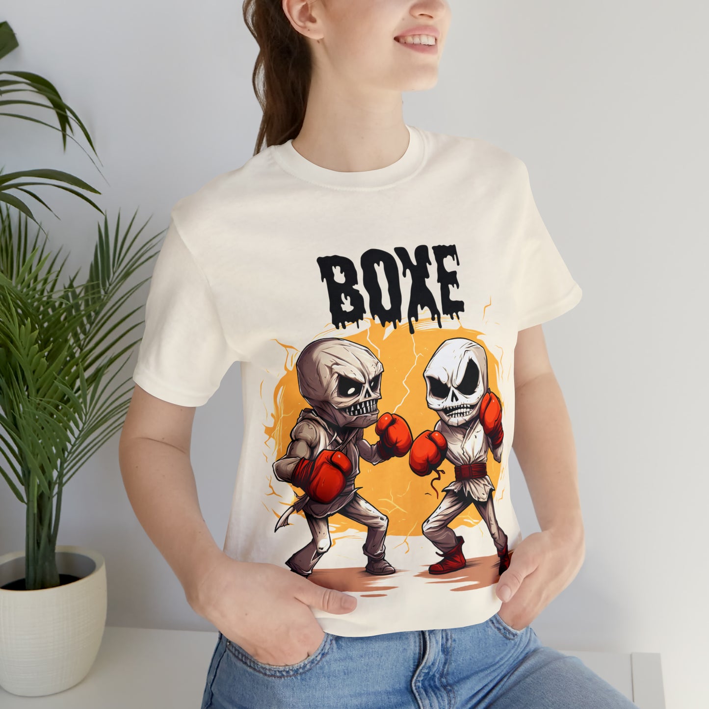 Halloween Boxing Unisex Jersey Short Sleeve Tee