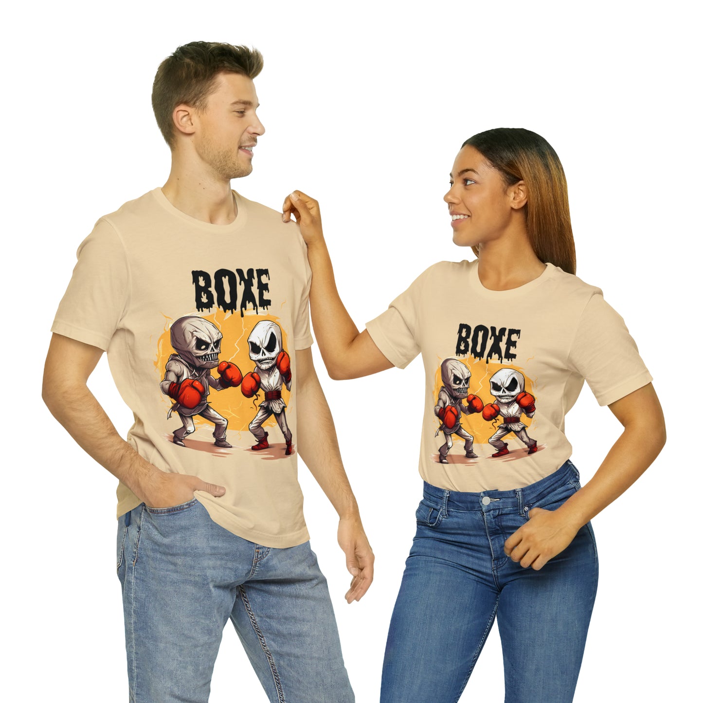 Halloween Boxing Unisex Jersey Short Sleeve Tee