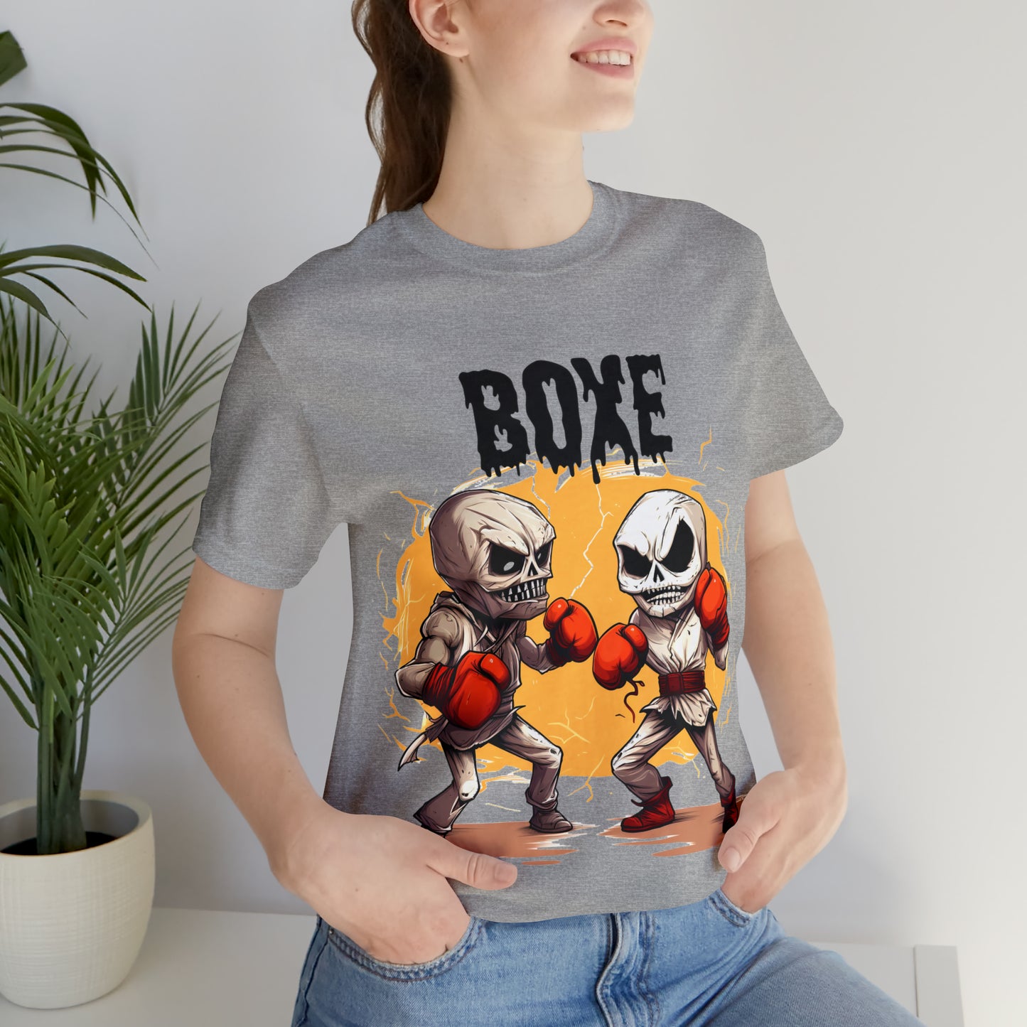 Halloween Boxing Unisex Jersey Short Sleeve Tee