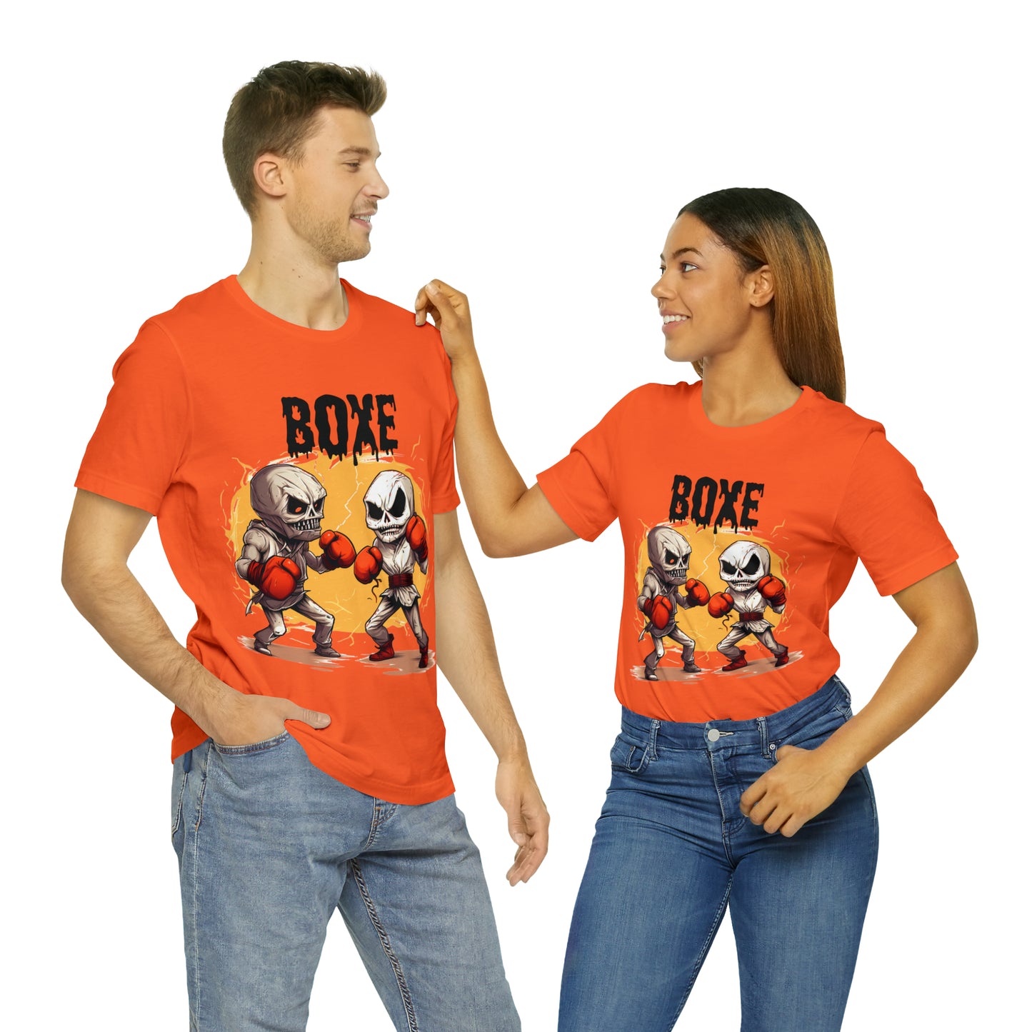 Halloween Boxing Unisex Jersey Short Sleeve Tee