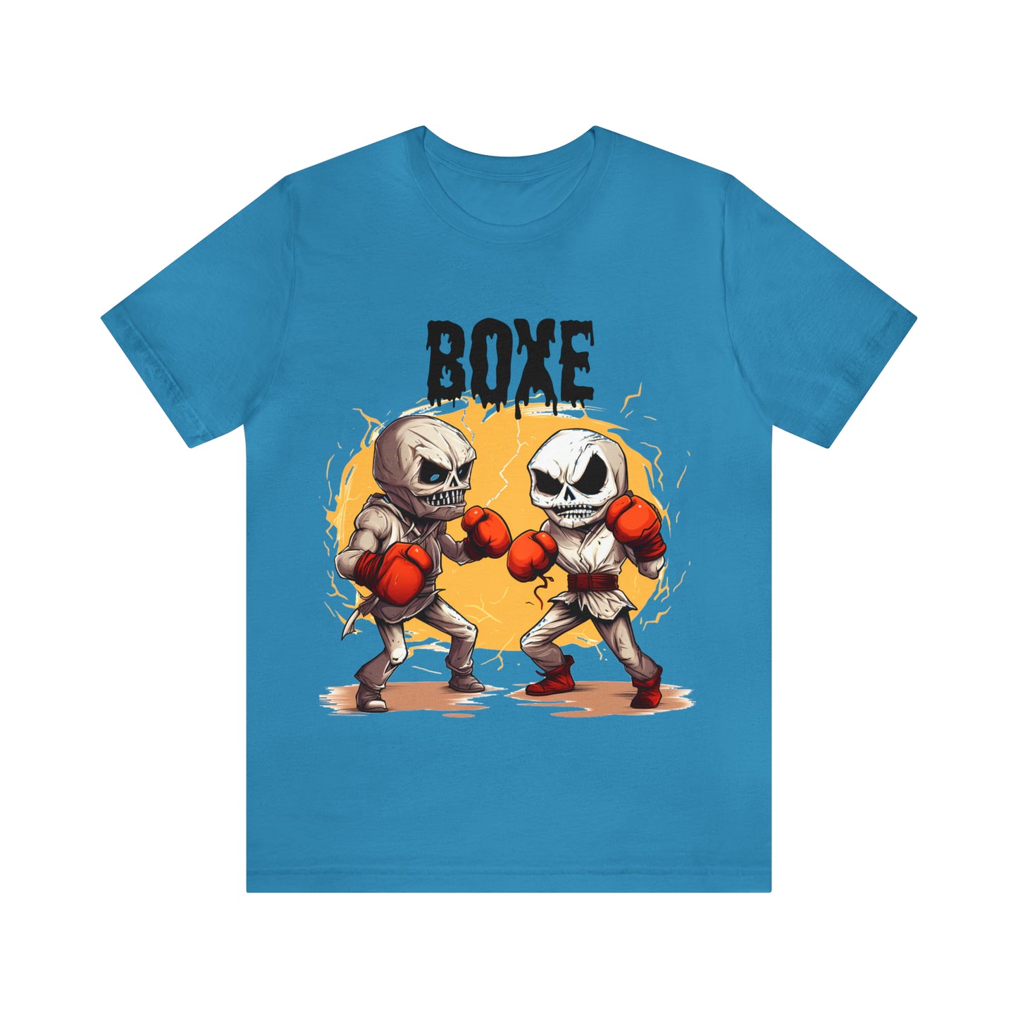 Halloween Boxing Unisex Jersey Short Sleeve Tee