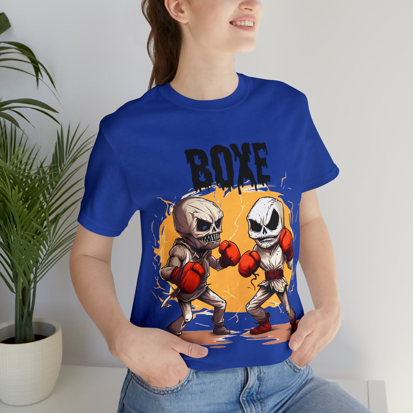 Halloween Boxing Unisex Jersey Short Sleeve Tee