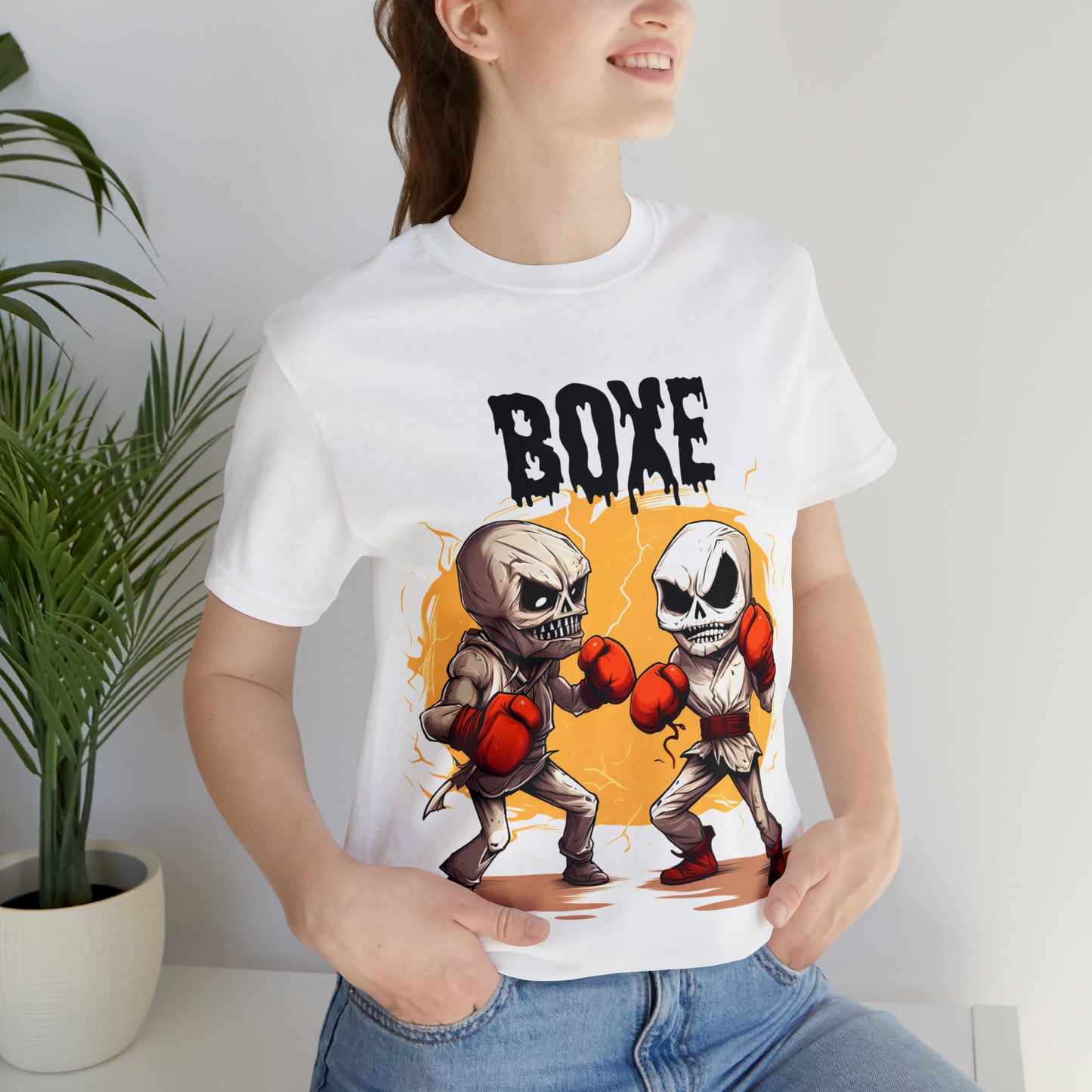 Halloween Boxing Unisex Jersey Short Sleeve Tee