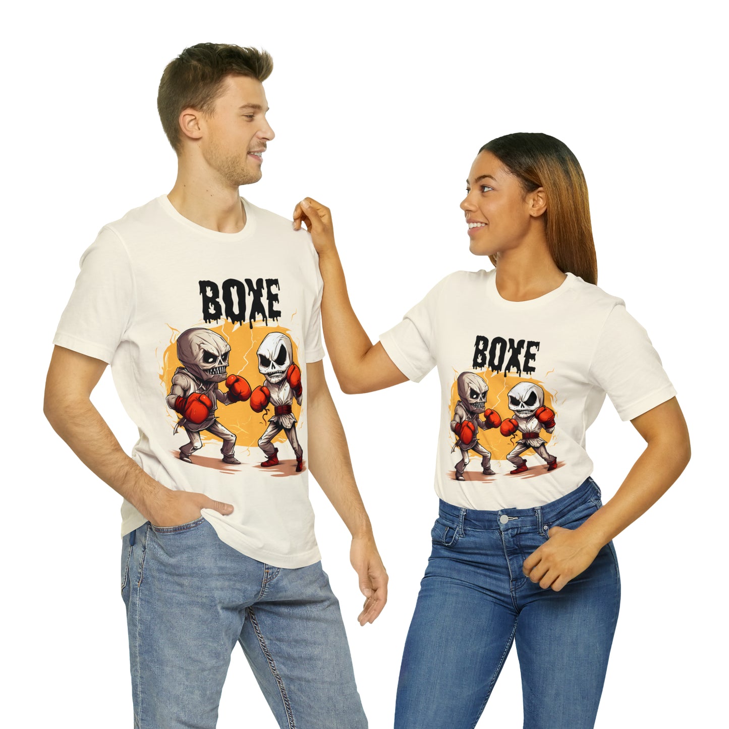 Halloween Boxing Unisex Jersey Short Sleeve Tee