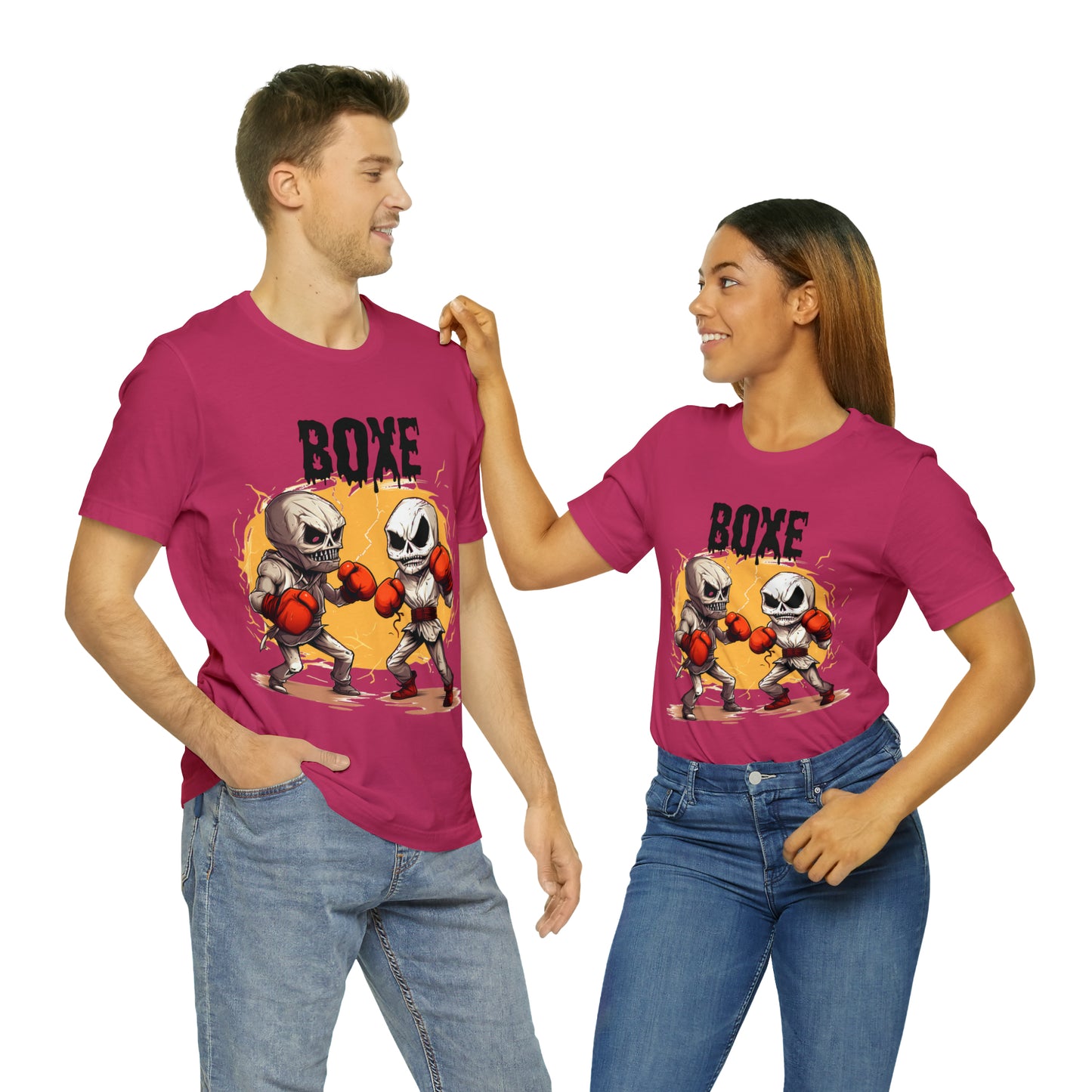 Halloween Boxing Unisex Jersey Short Sleeve Tee
