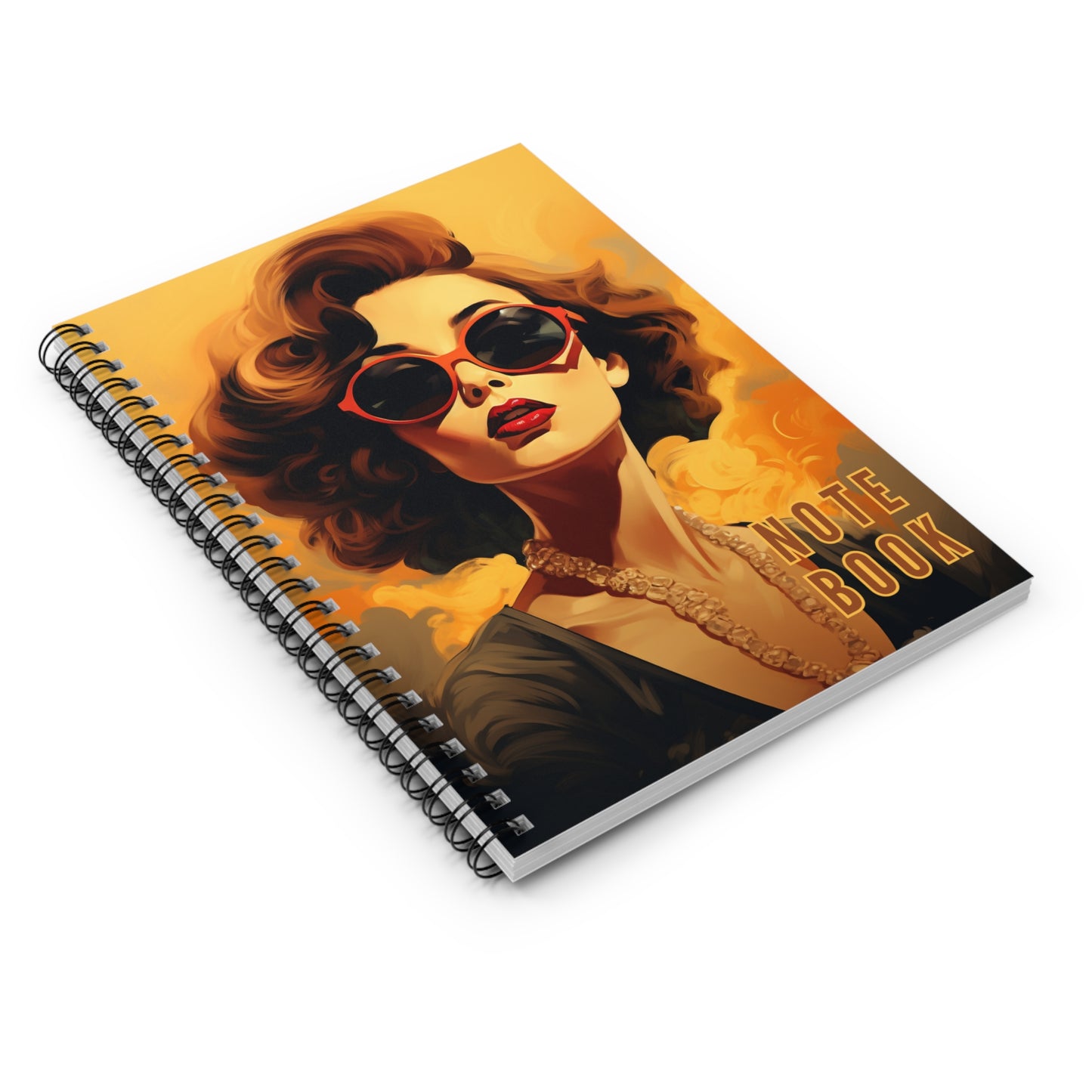 Vintage woman notebook - Ruled Line