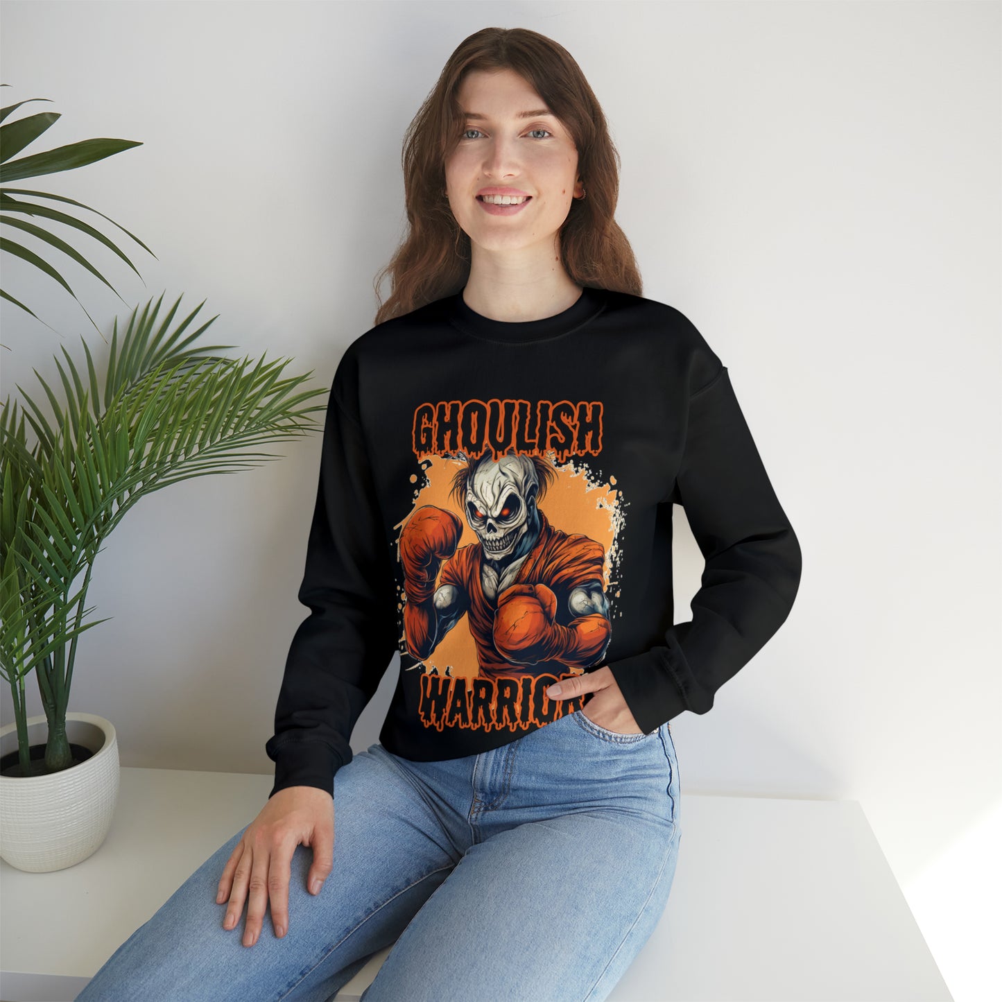 Halloween Warrior Unisex Heavy Blend™ Crewneck Sweatshirt