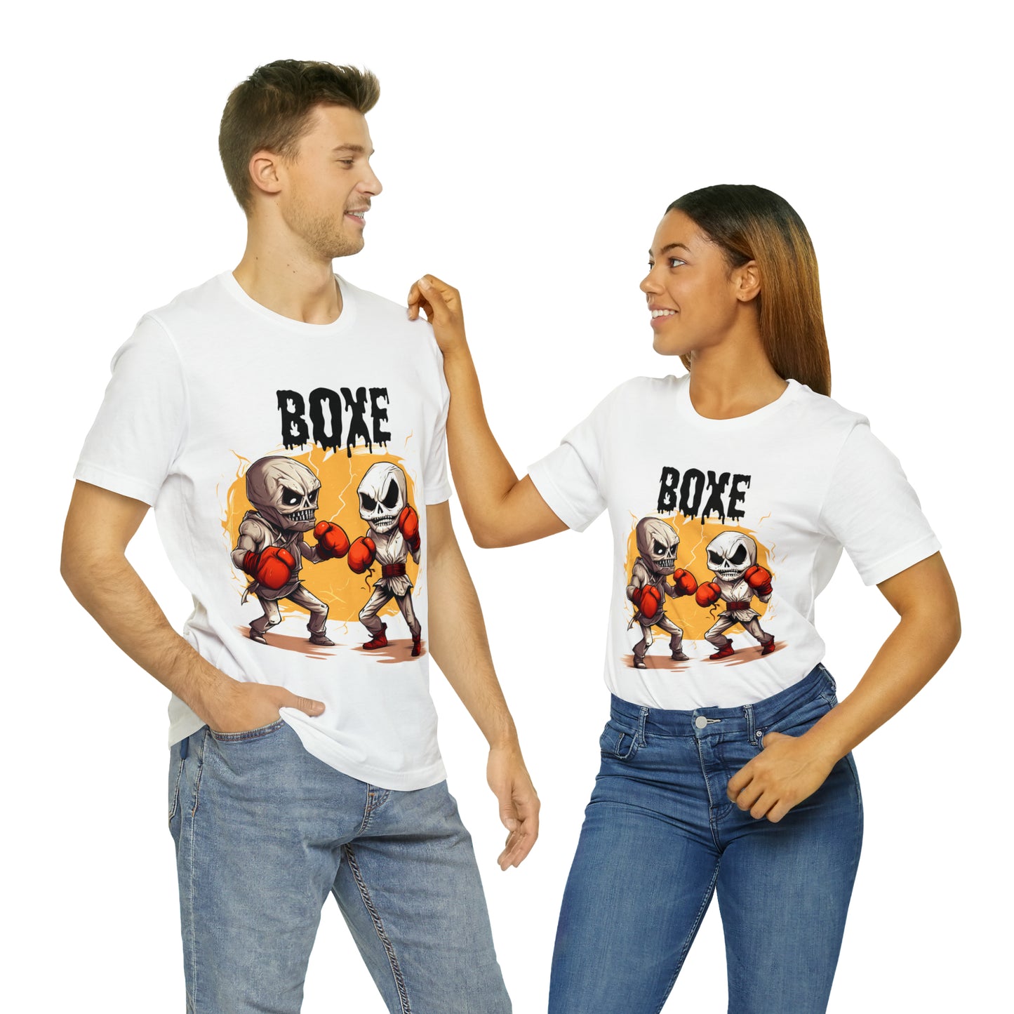 Halloween Boxing Unisex Jersey Short Sleeve Tee