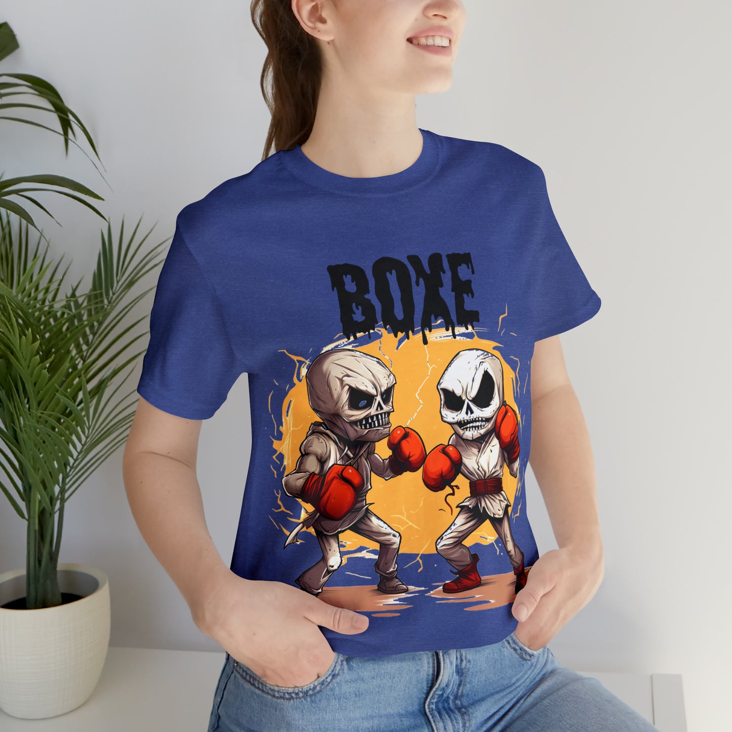 Halloween Boxing Unisex Jersey Short Sleeve Tee