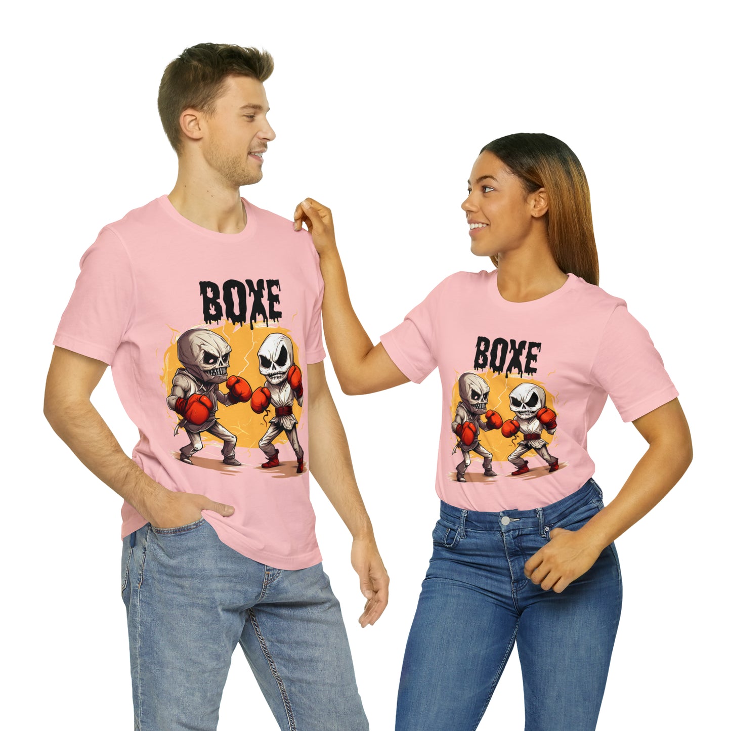 Halloween Boxing Unisex Jersey Short Sleeve Tee
