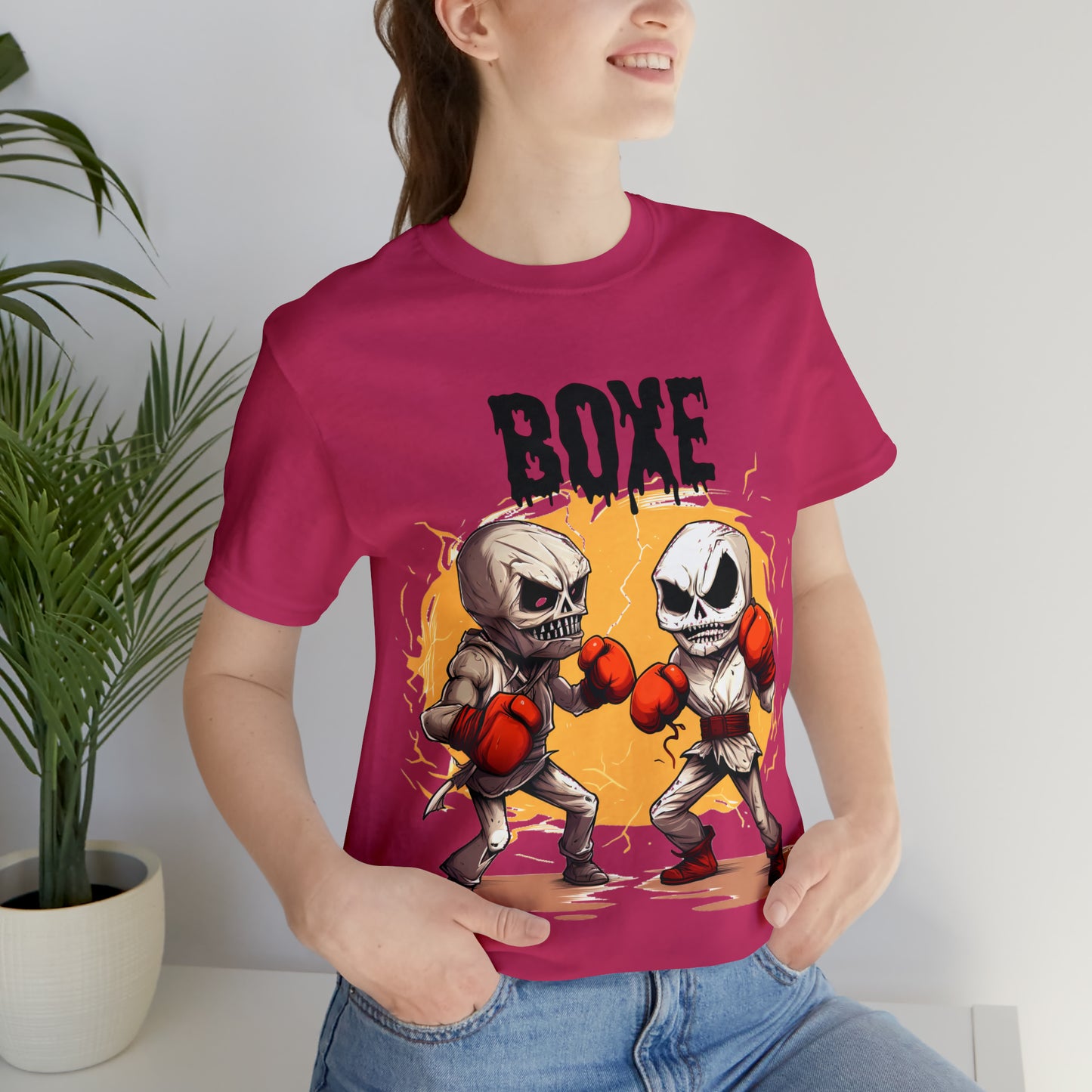 Halloween Boxing Unisex Jersey Short Sleeve Tee