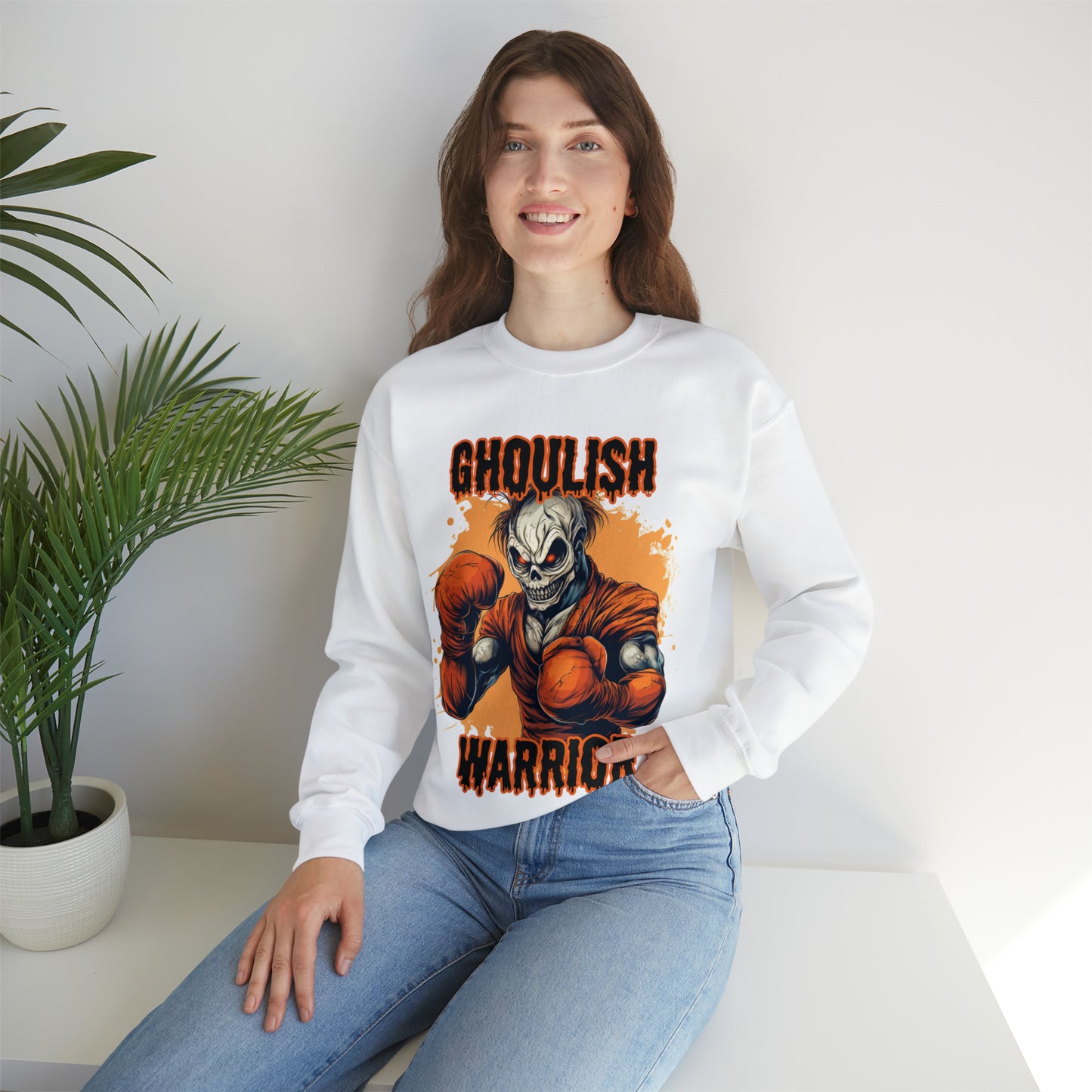 Halloween Warrior Unisex Heavy Blend™ Crewneck Sweatshirt